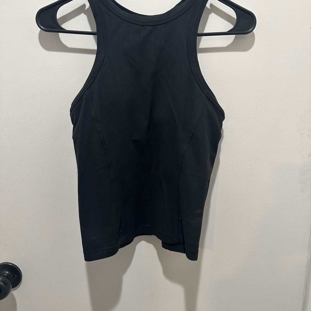 Lululemon- Black Ribbed Tank Top
